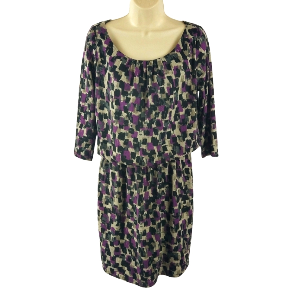 Tiana B. Knit blouson top dress